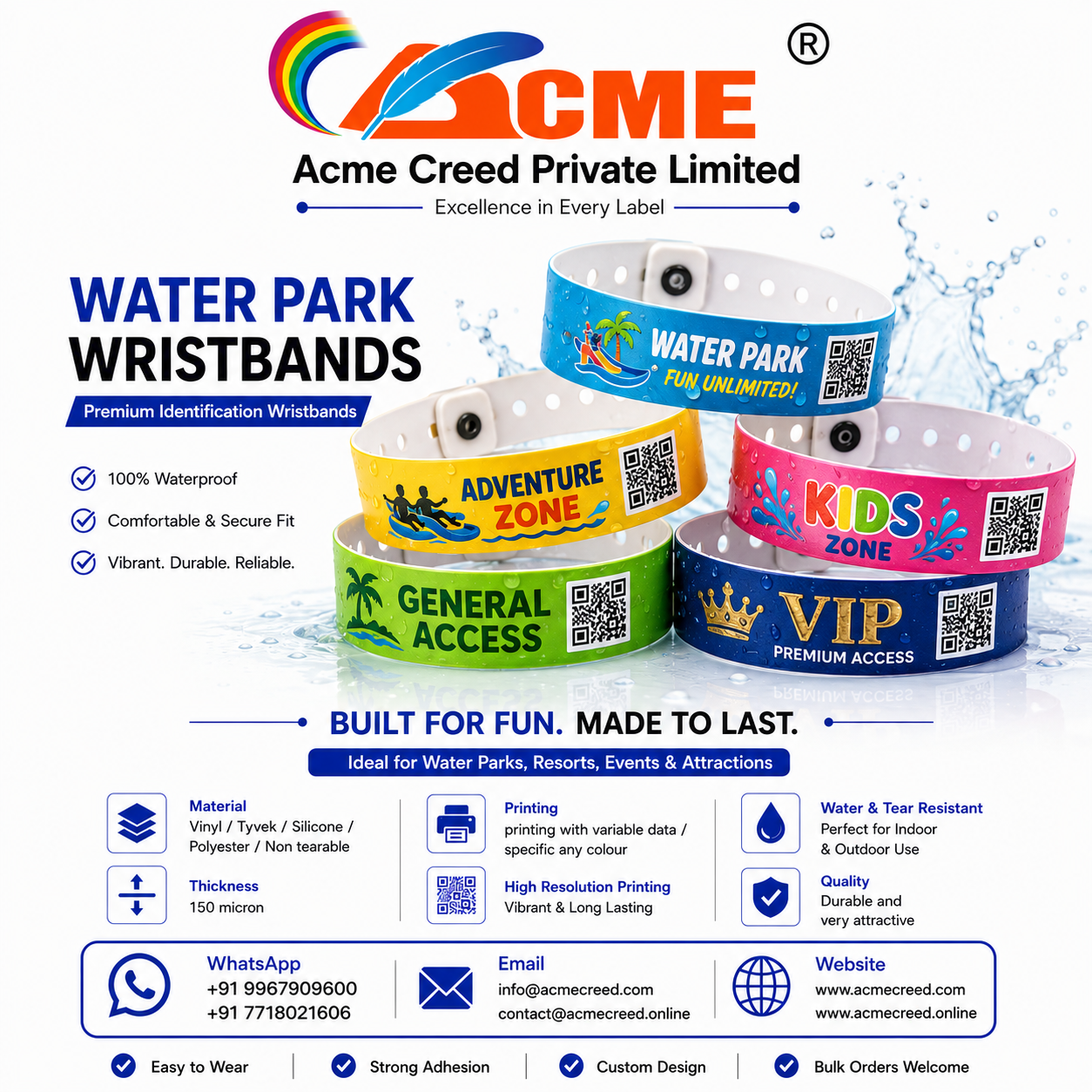 WRIST BAND Temperevident button b