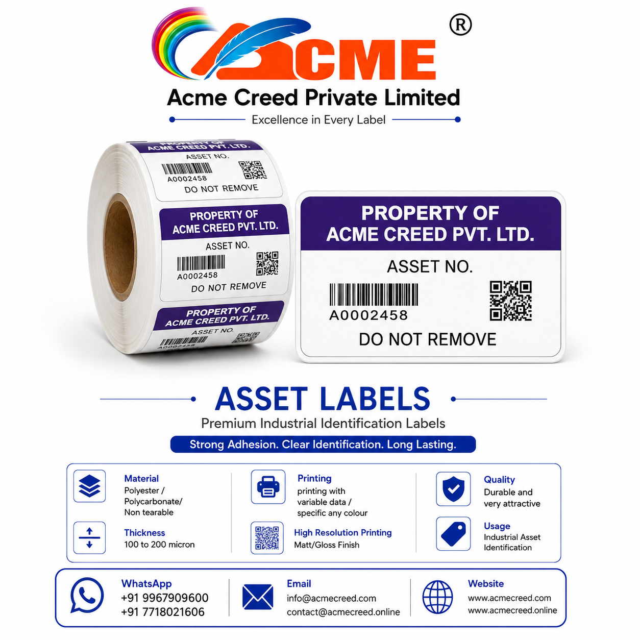 ASSET LABELS