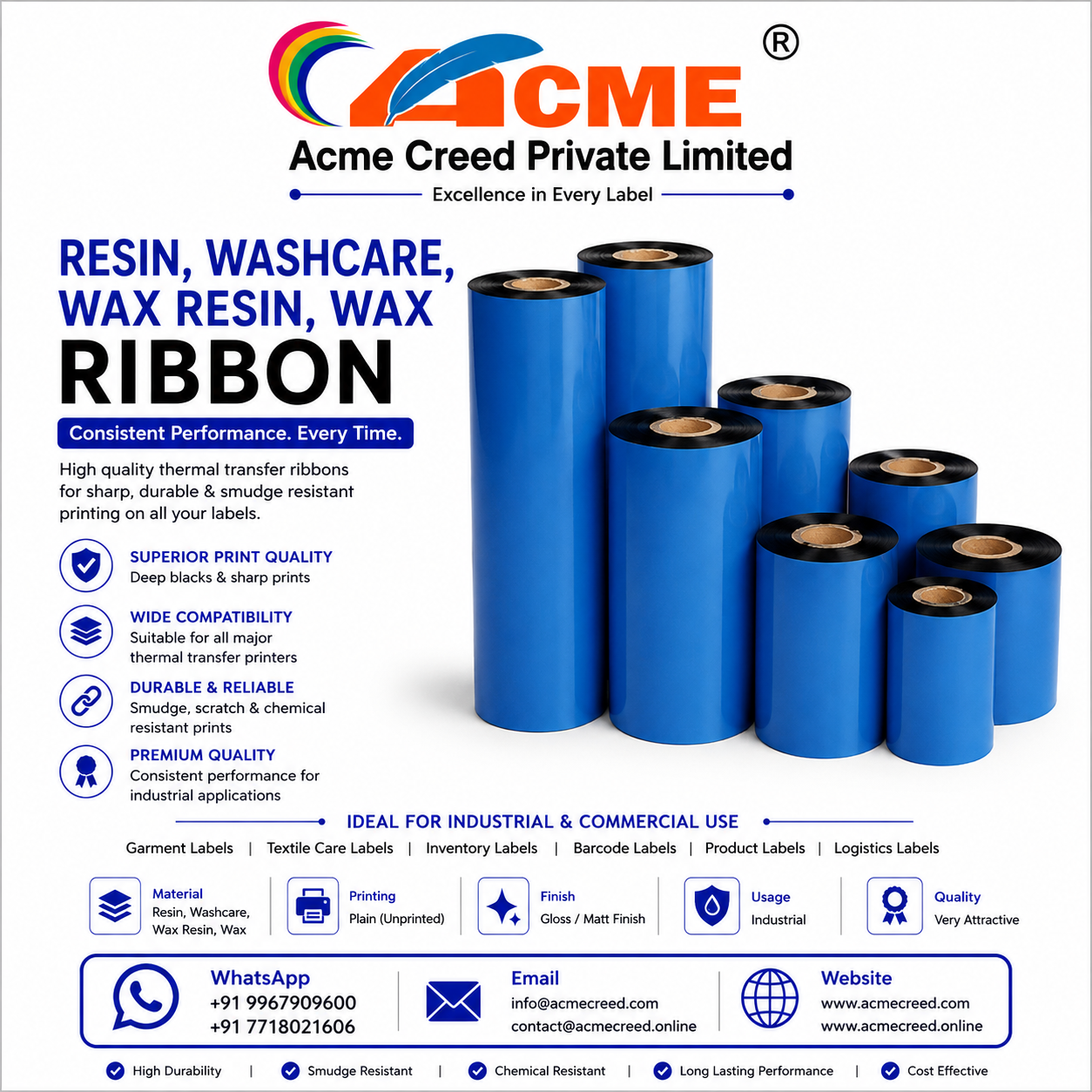 WAX, WAX-RESIN, RESIN, WASH CARE